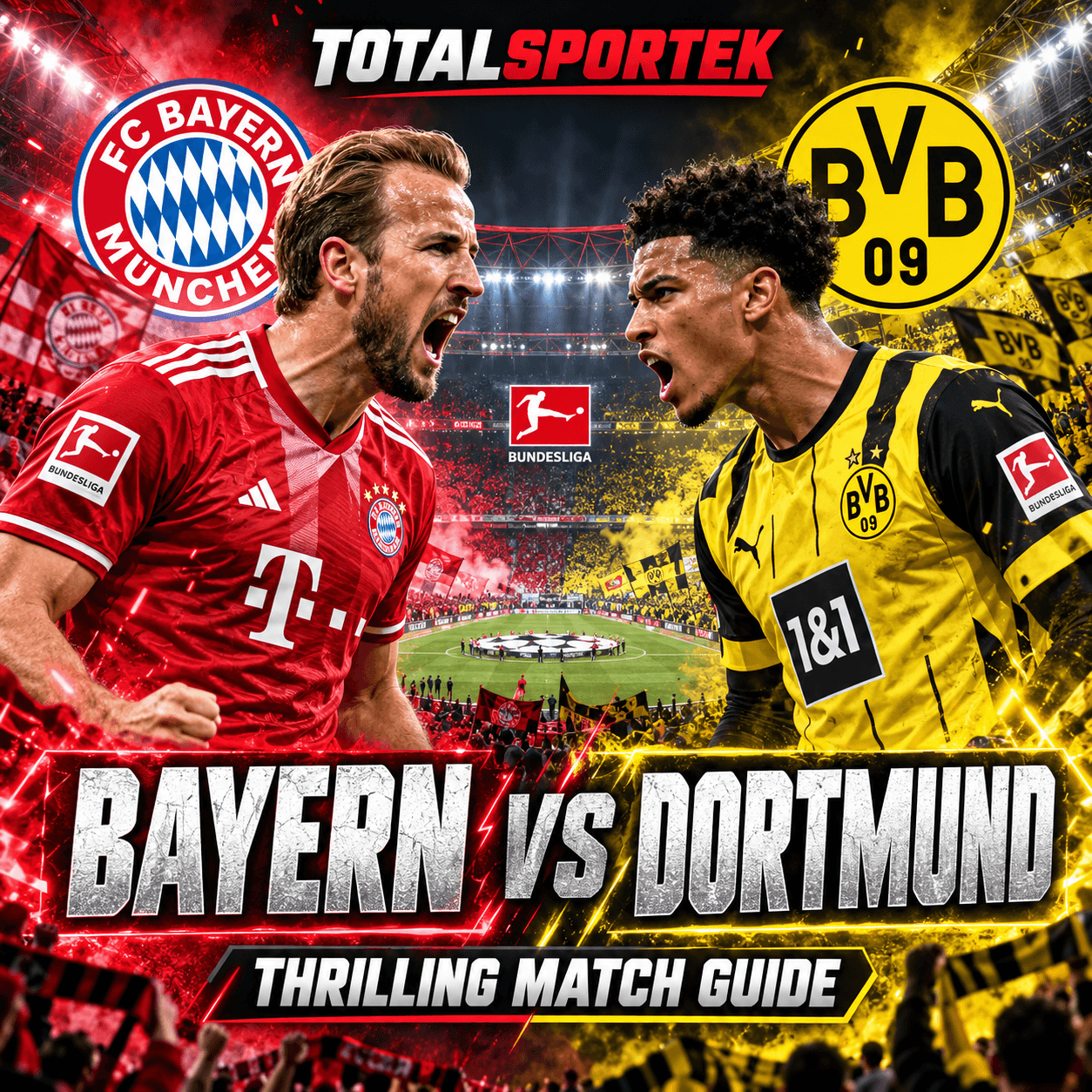 Experience Bayern Munich vs Borussia Dortmund with a Thrilling Totalsportek Match Guide